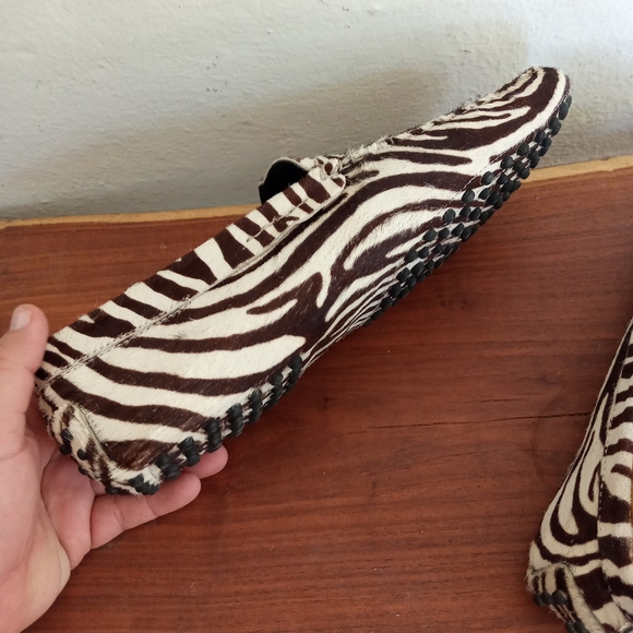 Tod's pony hair mocassins,zebra pattern - Picture 12 of 14